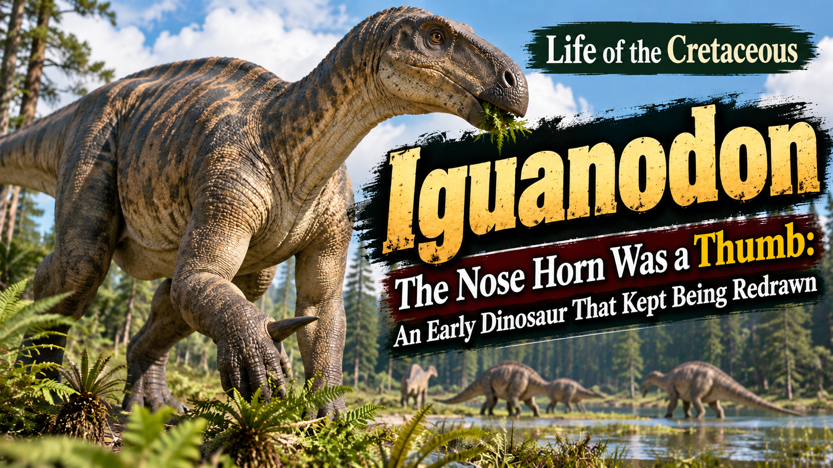 【Life of the Cretaceous】Iguanodon – The Nose Horn Was a Thumb: An Early Dinosaur That Kept Being Redrawn