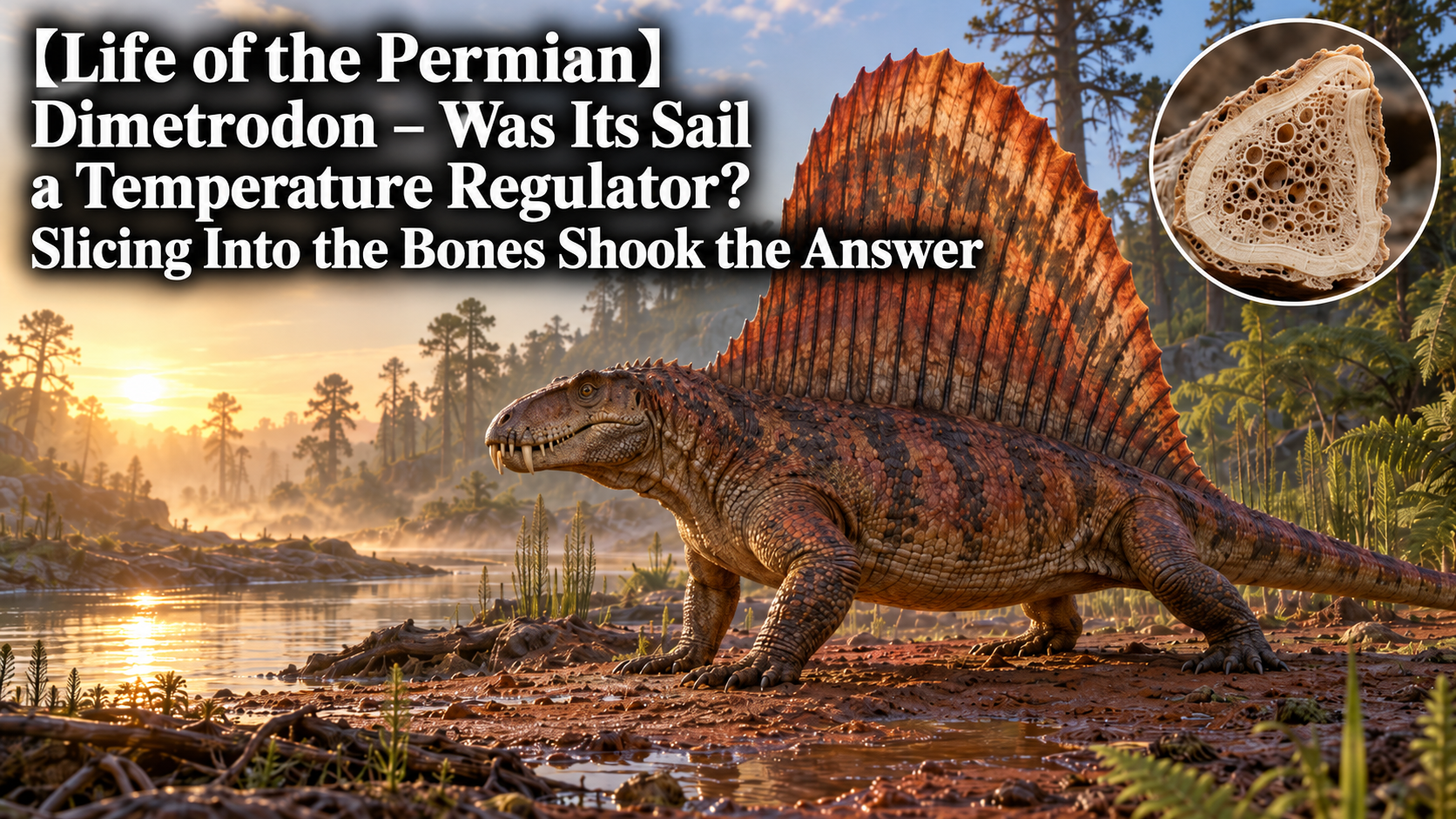 【Life of the Permian】Dimetrodon – Was Its Sail a Temperature Regulator? Slicing Into the Bones Shook the Answer