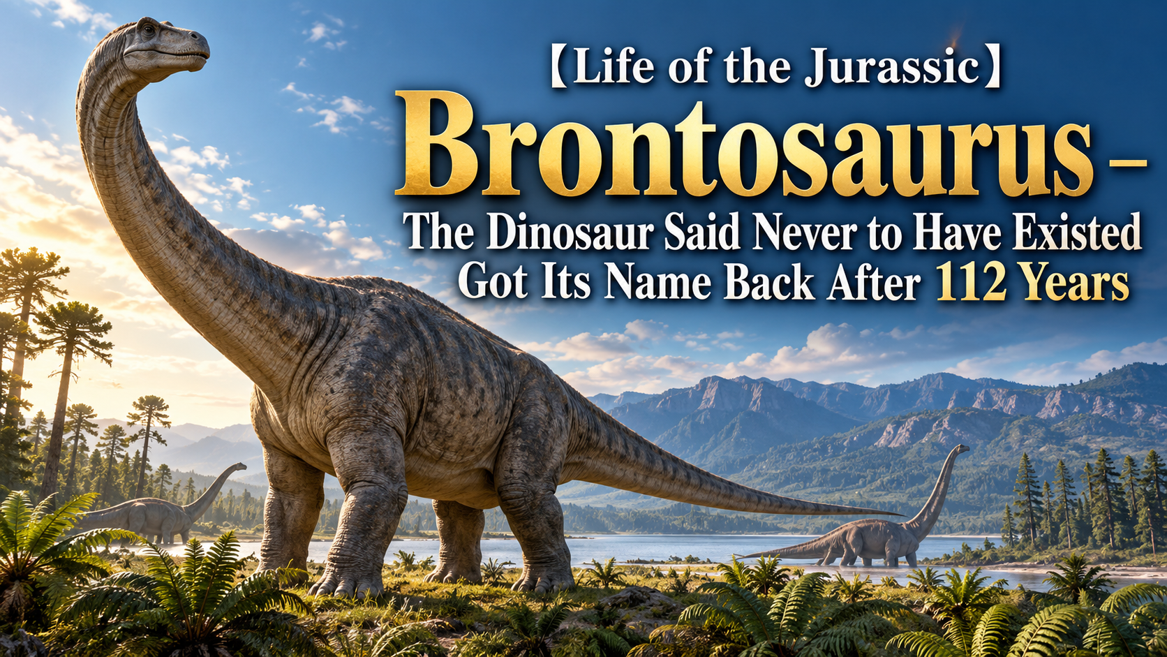 【Life of the Jurassic】Brontosaurus – The Dinosaur Said Never to Have Existed Got Its Name Back After 112 Years