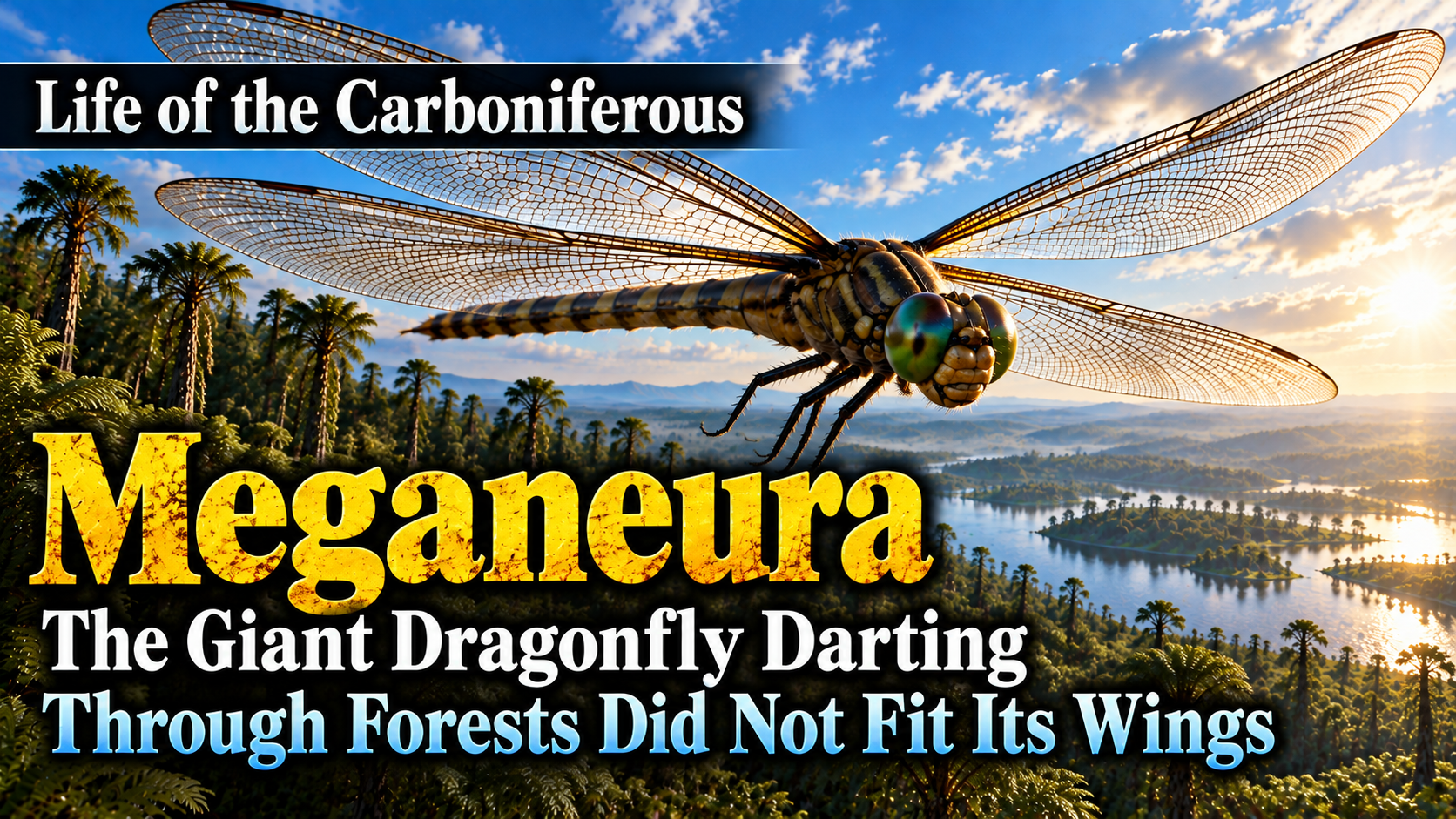 【Life of the Carboniferous】Meganeura – The Giant Dragonfly Darting Through Forests Did Not Fit Its Wings