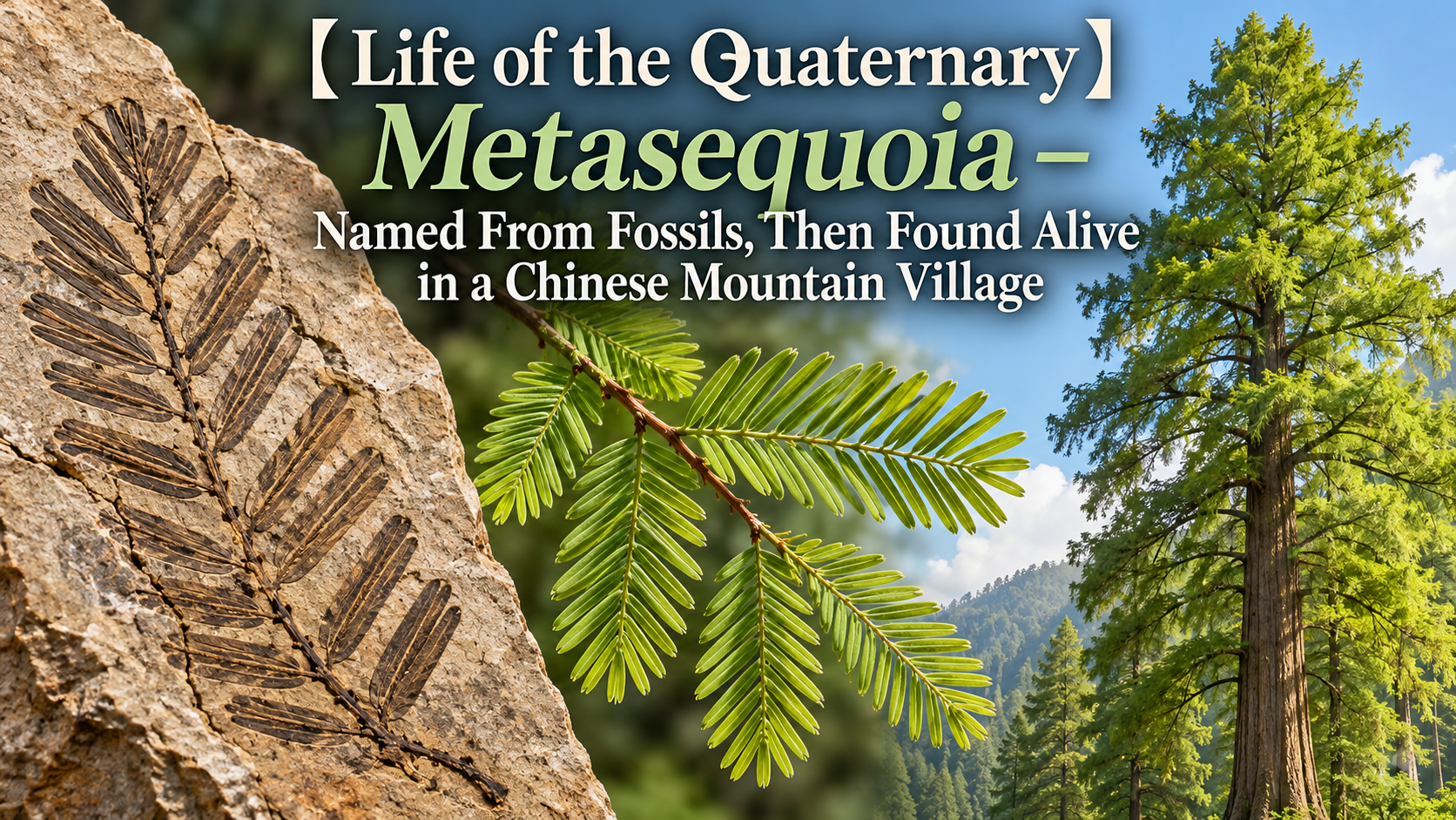 【Life of the Quaternary】Metasequoia – Named From Fossils, Then Found Alive in a Chinese Mountain Village
