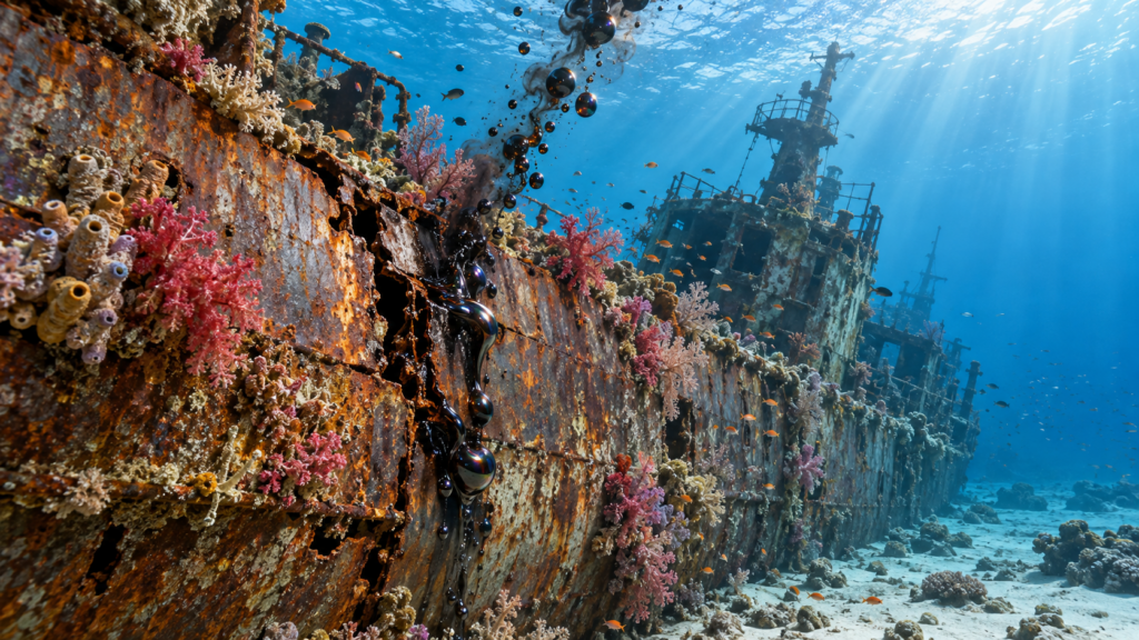 80年前に沈んだ艦船の重油の中に、油を食べる細菌の群れが住んでいた。チューク環礁の神国丸と清澄丸で見つかった1,500種