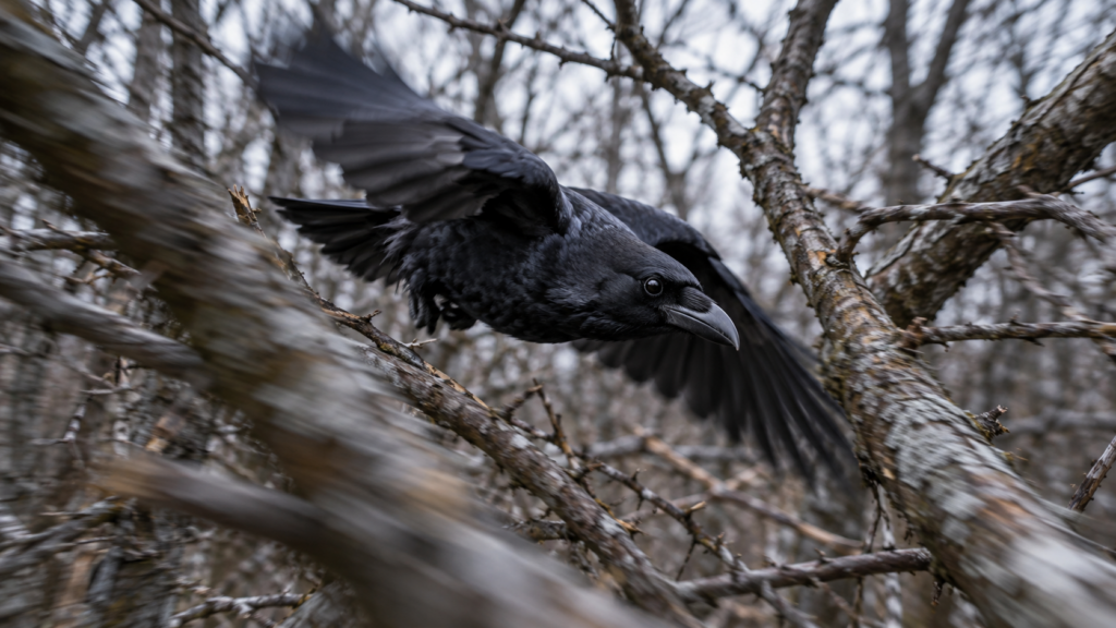 カラスは4分の1秒で決めていた。人や猿の半分の時間で動く点の向きを見分け、脳の中では霊長類と同じ「証拠の積み上げ」が起きていた
